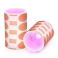 thumbnail image 7 of Yayeee Flameless Candles with Remote Flickering Battery Operated Multi Color Changing, Orange Geometric Pattern, 7 of 7