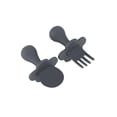 thumbnail image 2 of Grabease Juego de 2 Cubiertos Cuchara y Tenedor de Alimentación , 7+ Meses, Ergonómicas, Libre de BPA, Gris, 2 of 5