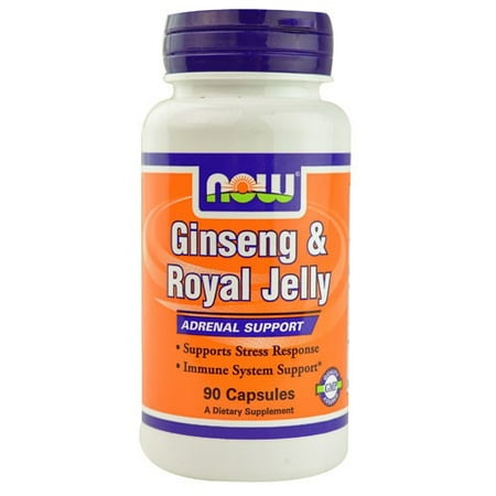 NOW Foods Gnseng & Royal Jelly Adaptogenic Blend, 90