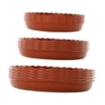 thumbnail image 2 of Almencla 15 Pcs Plateaux Ronds pour Plantes Soucoupes pour Cour Intérieure Extérieure Rouge, 2 of 8