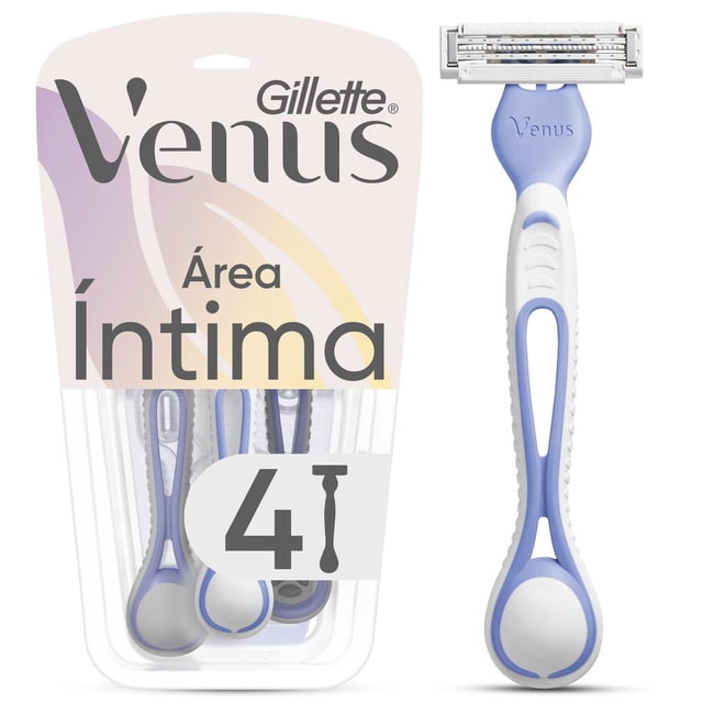 Rastrillo para Mujer Gillette Venus Íntima para Depilar la Zona Íntima 4 pzas