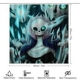 thumbnail image 2 of Undertale Sans 4PCS Bathroom Sets Shower Curtain Sets with Toilet Lid Cover, U-Shaped Mat And Bath Mat, 2 of 8