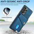 thumbnail image 3 of Jiahe Cover for Samsung Galaxy A53 5G, Wallet Case with Card Slots,Rugged Shockproof Anti Scratch Kickstand with Hand Strap Wallet Case,Support Magnetic Car Mount, blue, 3 of 7