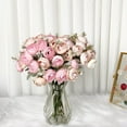 thumbnail image 4 of Wuweikeji Bouquet 16 Heads Artificial Bud Peony Berry Silk Rose Flowers Bride Flower, Fake Flowers Home Decor, 4 of 4