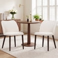 thumbnail image 5 of AFO Upholstered Modern Dining Chairs with Wooden Legs, Kitchen Side Chairs for Dining Room, Restaurant and Café, Set of 6, Beige, 5 of 11