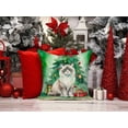 thumbnail image 4 of Carolines Treasures DAC7249PW1414 14 x 14 in. Ragdoll Cat by the Christmas Tree Throw Pillow, 4 of 5