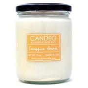 Candeo Candle, Campfire Smoke, Scented Soy Candle, 14oz Jar