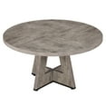 thumbnail image 4 of 47 Inch Farmhouse Round Wood Dining Table, Cross Base 4-Person Table with Upgraded Metal Connectors for Dining Room/Breakfast Nook/Open-Concept Living, 4 of 8