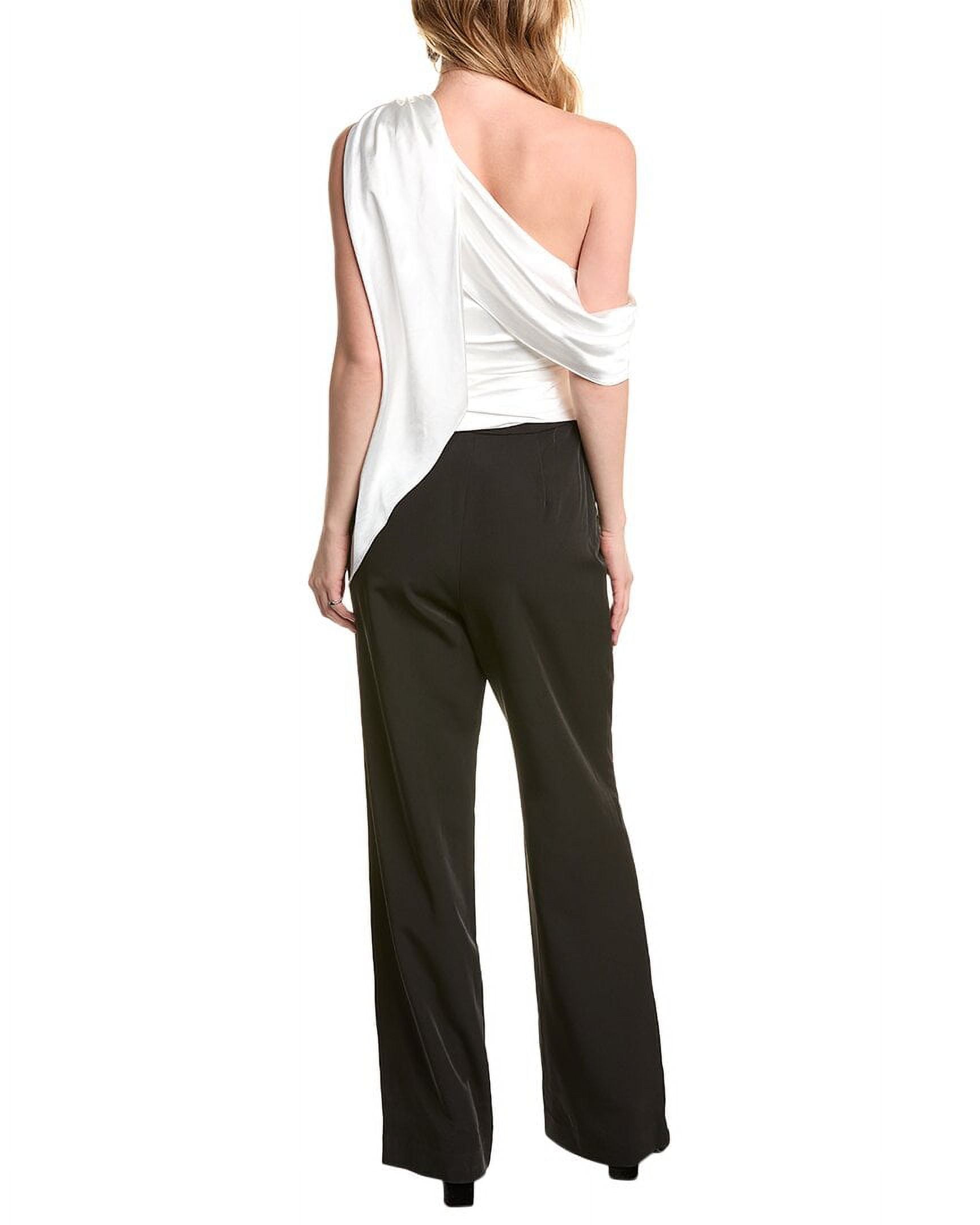 Zac Posen womens One Shoulder Jumpsuit 0 White Walmart