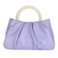 thumbnail image 2 of Bolso de mano ligero para mujer, bandolera de piel sintética, tipo clutch pequeño Púrpura, 2 of 9