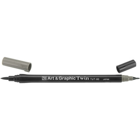 Zig Art&Graphic Twin Fırça Uçlu Marker TUT-80 080 Light Grey Satın Al