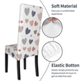 thumbnail image 4 of ZICANCN Cute Doodle Hearts Chair Protectors Seat Covers , Dining Chair Slipcovers 1 Piece for Dining Room Hotel Kitchen, 4 of 8