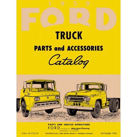 - Bishko OEM Repair Maintenance Parts Book Loose Leaf for Ford Truck All Models 1959