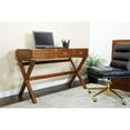 thumbnail image 2 of Wellington 46" Desk with Power in Toasted Wheat Brown Finish, 2 of 8