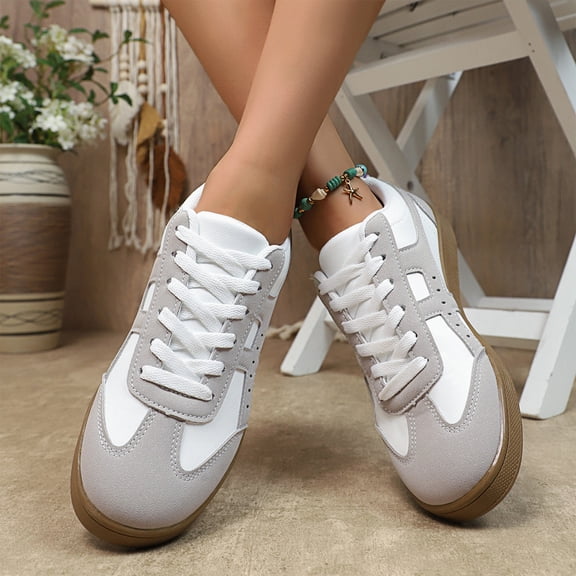 Willtoo Platform Sneakers for Women Footwear - Memory Foam Insole Womens Shoes, Lightweight and Non-Slip Sole Lace Up Fashion Sneakers for Women 2026