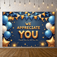 thumbnail image 5 of Decorative Design Appreciation Banner Colorful Balloons Thank You Bunting Flags Celebration Banner for Corporate Events Employee Recognition Parties, 5 of 7