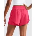 thumbnail image 3 of CRZ YOGA Girls Feathery-Fit Soft 2 in 1 Athletic Shorts Tennis Soccer Running Casual Liner Pockets Kids Teen, 3 of 5