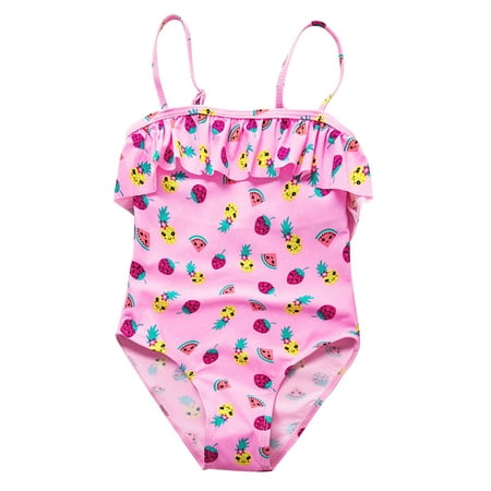 HAWEE One Piece Swimwear Bathing Suit for Girls Printed Beach Swimwear ...