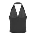 thumbnail image 6 of BLVB Womens Summer Halter Tank Tops V Neck Going out Crop Tops Sleeveless Backless Tank Shirts Party Club Outfits, 6 of 7