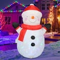 thumbnail image 3 of Christmas Inflatable Snowman 45 Inches Outdoor LED Lighted Decoration with Blower Included Waterproof PVC Material Holiday Yard Decor for Party Festival, 3 of 7
