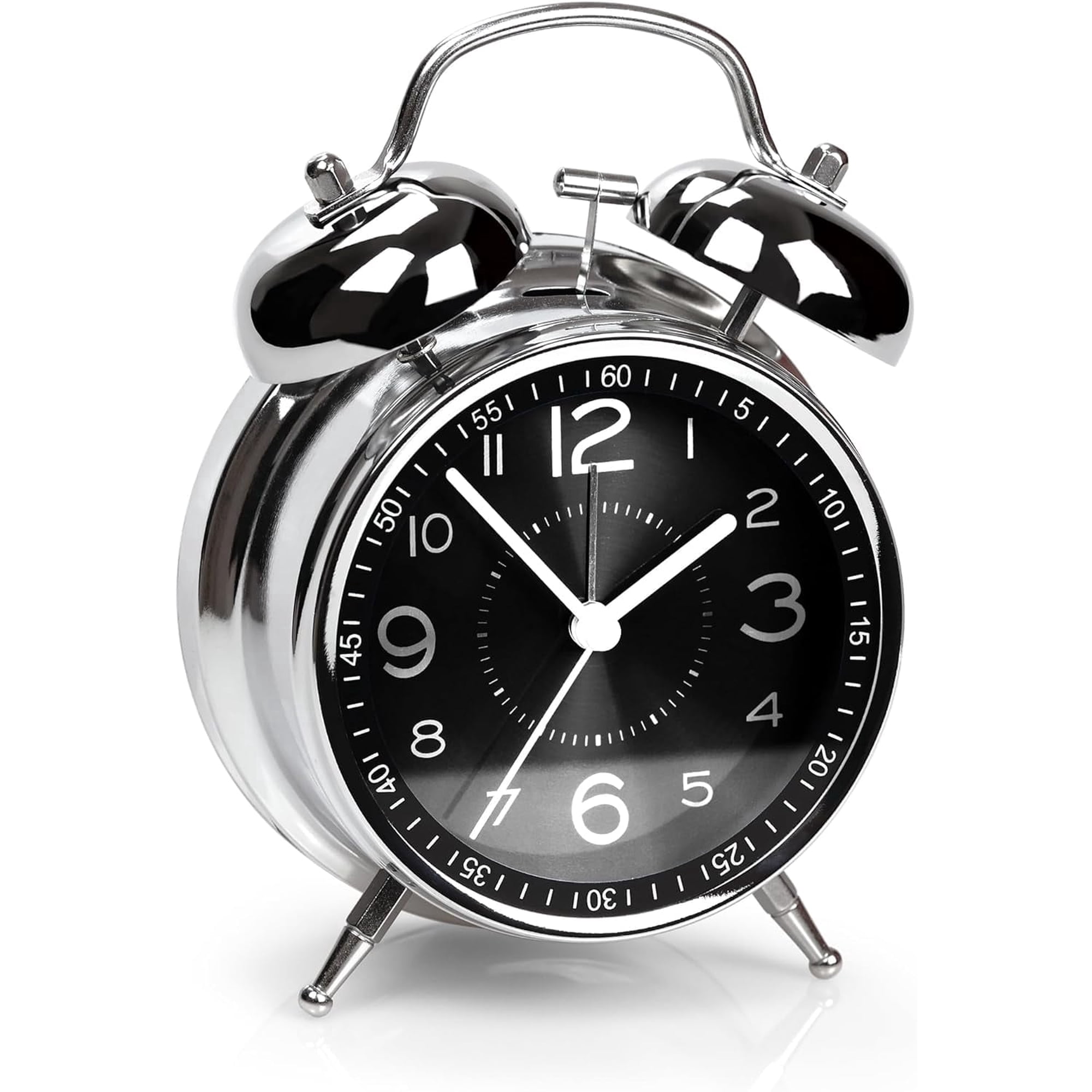 AYRELY Super Loud Alarm Clock for Heavy Sleepers Adults,Twin Bell Retro 4 Inch Silent Non Ticking photo AYRELY Super Loud Alarm Clock for Heavy Sleepers Adults,Twin Bell Retro 4 Inch Silent Non Ticking