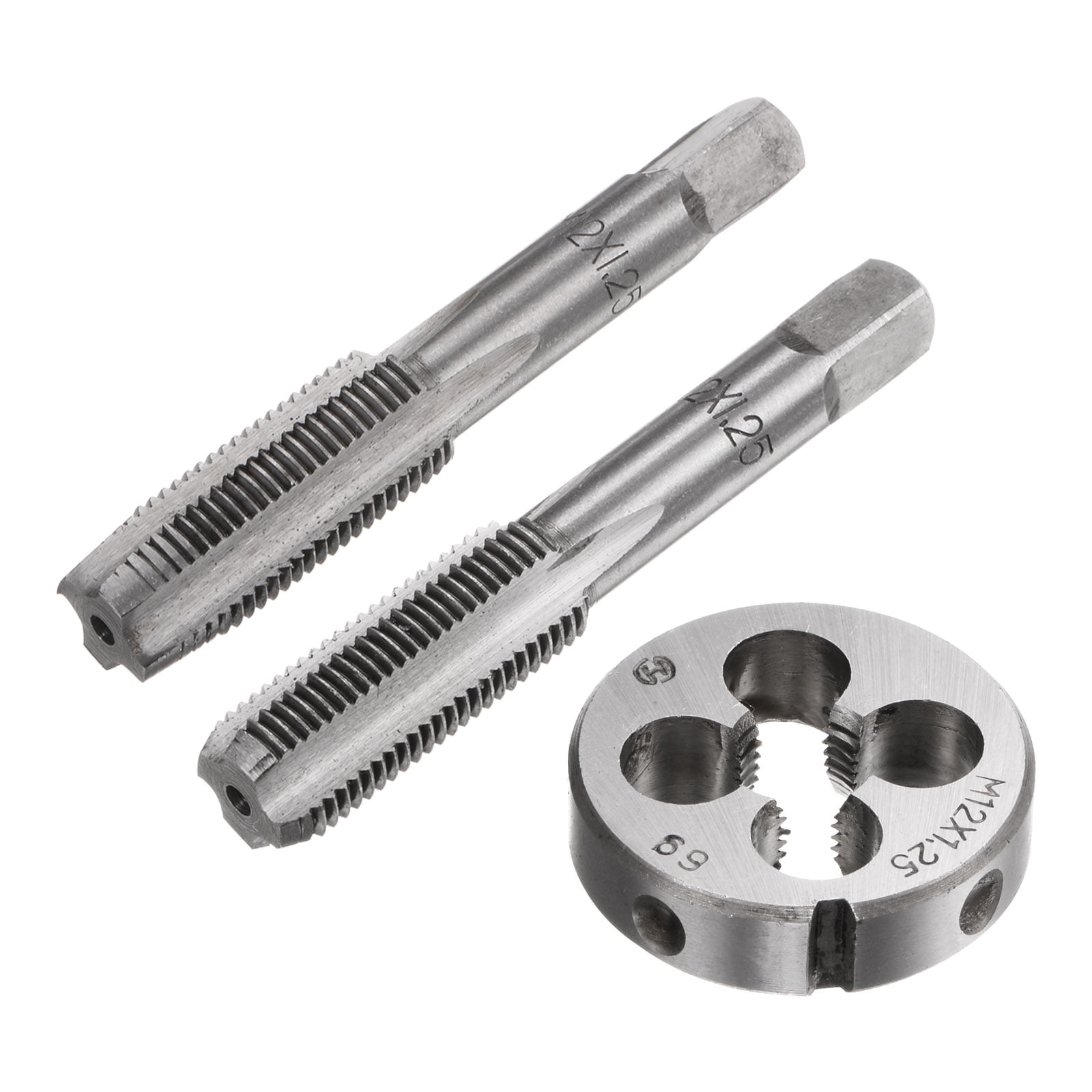 Uxcell M6 x 1mm Metric Tap and Die Set Machine Thread Tap with