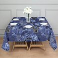 thumbnail image 3 of Pioneer Flower Floral Print Pattern Square Tablecloth, Waterproof Wipeable Spillproof Washable Table Cover for Home Kitchen Party Decor, 42"x42", 3 of 6