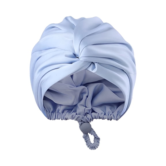 TELOLY 1Pc Adjustable Silk Satin Hair Bonnet Sleeping Double Layer Hair Wrap Sleep Cap Turban for Women Men Curly Straight Hair Long Conditioning Shampoo Curly Hair
