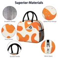 thumbnail image 4 of Obrewu Orange Modern Art Geometric Lunch Bag for Adult, Insulated, Leakproof, Oxford Cloth, 4 of 7