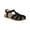 Black, variant on Womens Birdy Leather Strappy Sandals