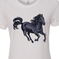 thumbnail image 4 of Inktastic Beautiful Galloping Black Horse Women's T-Shirt, 4 of 5