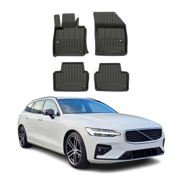 OMAC Premium Floor Mats for Volvo V60 2020-2023 All-Weather Heavy Duty 4Pcs