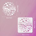 thumbnail image 2 of Firefly Stencil 11.8x11.8 inch Firefly Painting Stencil Plastic Two Firefly Stars Round Pattern Stencil Reusable Wild Animal Stencil for Painting on Wood Wall DIY Art Projects Home Decor, 2 of 7