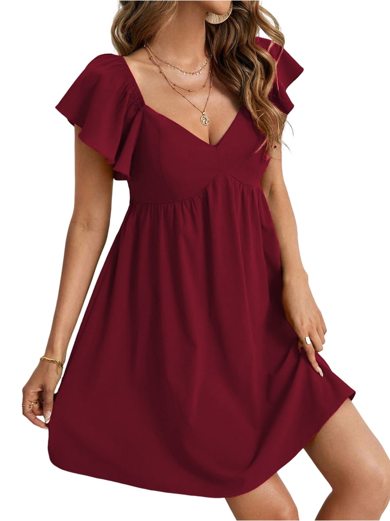 sweetheart neckline backless tie front mini dress Sweetheart Neckline Backless Tie Front Mini Dress