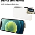 thumbnail image 5 of REQO Compatible with iPhone 12 Pro Max Wallet Case with Card Holder,PU Leather Kickstand Card Slots Case, Double Magnetic Clasp and Durable Shockproof Cover 6.7 Inch(White), 5 of 7