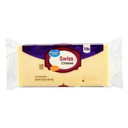 Great Value Swiss Cheese Block, 16 oz