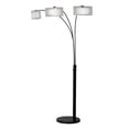 thumbnail image 2 of Amarillo 3 Light Arc Floor Lamp Matte Black, 2 of 12