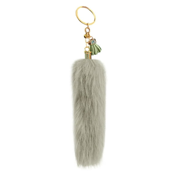Adorable Animal Furry Tail Keychain HangerPlushy, Versatile, Durable, Great Gift for Animal Lovers