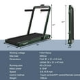thumbnail image 2 of Gymax 2 in 1 Folding Treadmill  4.75HP Running Machine w/ APP & Remote Control Green, 2 of 10