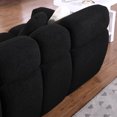 thumbnail image 4 of Modern 2 Seater Boucle Sofa with Wooden Legs,Marshmallow Sofa with Rolled Arms,Cloud Modular Sofa with 2 Pillows for Living Room,Bedroom,Office,Black, 4 of 8