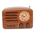 thumbnail image 3 of Radio portátil vintage con altavoz retro para decoración del hogar, mini radio AM SW de 3 bandas para hogar., 3 of 9