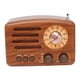thumbnail image 3 of Altavoz retro con radio mini resistente, compatible con USB, tarjeta TF, AUX, MP3, AM, SW, 3 bandas, 3 of 9
