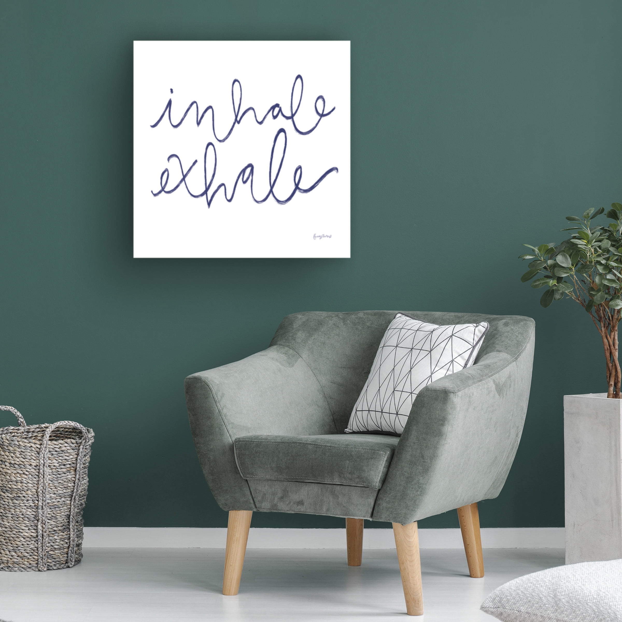 Becky Thorns 'Calm Home III Indigo Crop' Canvas Art