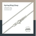 thumbnail image 6 of Kezef 925 Sterling Silver Box Chain Necklace .7mm Sturdy Thin Nickel Free Made in Italy 36" inch, 6 of 7