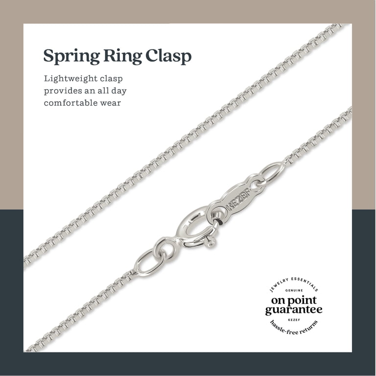 Kezef 925 Sterling Silver Box Chain Necklace 20 Inch photo 6