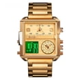thumbnail image 1 of Reloj electrónico de negocios para hombre con esfera grande cuadrada del sudeste asiático de EE. UU., 1 of 5