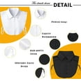 thumbnail image 2 of Detachable Dickey Collar Blouse for Women, Fake Half Shirts Faux False Collar for Girls Favors, 2 of 8