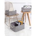 thumbnail image 3 of 1pc Pink Foldable Storage Basket With Handle, Polyester Laundry Basket For Home, Gift For Valentine's Day, 3 of 3