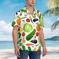 thumbnail image 5 of Daiia Vegetables2 Hawaiian Shirt for Men Gentle Cotton Regular Short Sleeve Casual-Medium, 5 of 9