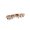 14K Rose Gold-Plated, variant on Women's Meteor Semi Eternity Ring 14K Gold-Plated with Clear Cubic Zirconia, Everyday Wear, Size 10, Gift Boxed